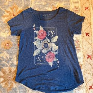 Lucky Brand Navy Graphic T-Shirt